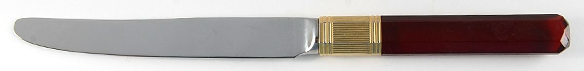 Prisma-Ruby (Stainless, Gold Accent) New French Hollow Knife by Mikasa-1