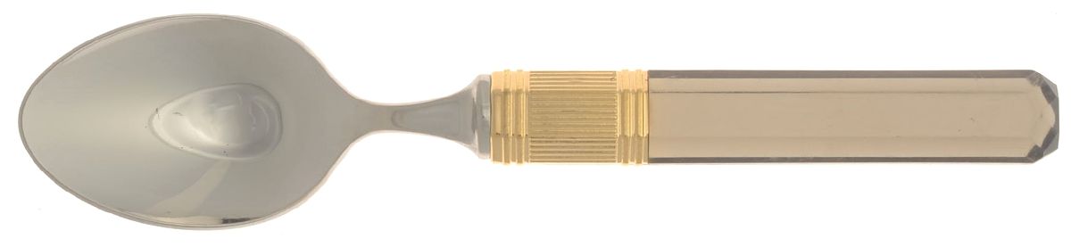 Prisma-Smokey Topaz (Stainless, Gold Accent) Teaspoon by Mikasa-1