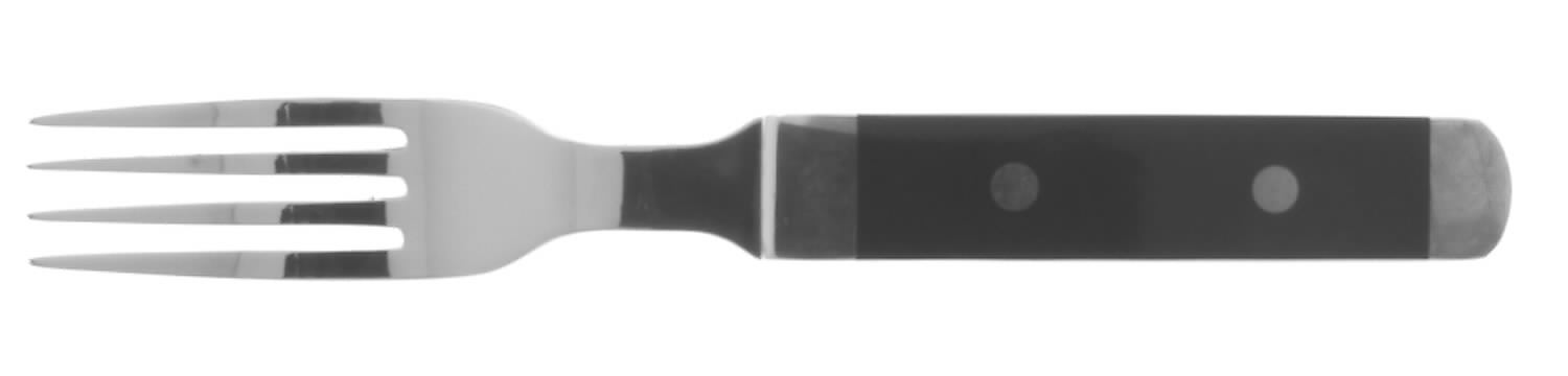 Scandia-Black (Stainless, Gold Accents) Individual Salad Fork by Mikasa-1