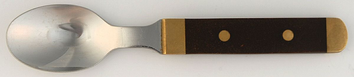 Scandia-Burl (Stainless, Gold Accent) Teaspoon by Mikasa-1