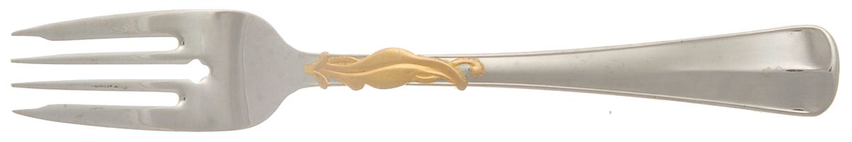 St. Clair Gold (Stainless, Gold Accent) Individual Salad Fork by Mikasa-1