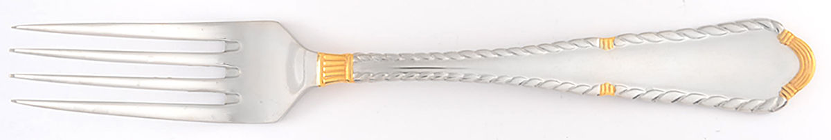 Tiara Gold (Stainless, Gold Accent) Fork by Mikasa-1