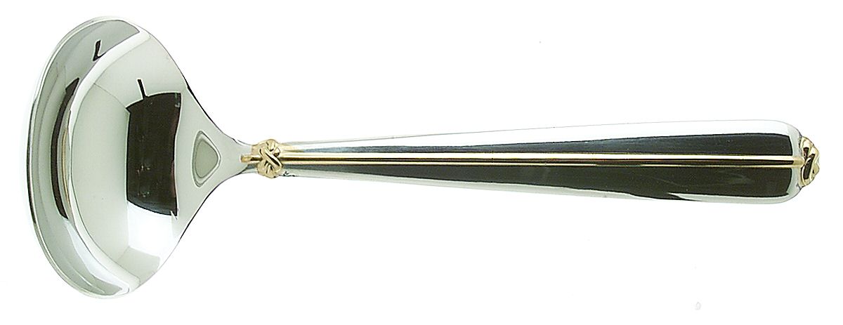 Trapunto D'Oro (Stainless) Solid Gravy Ladle by Mikasa-1