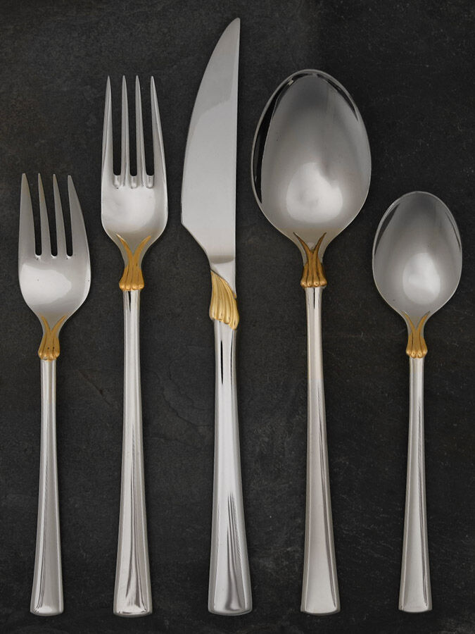 Verona Gold (Stainless) 5 Piece Place Setting by Mikasa-1
