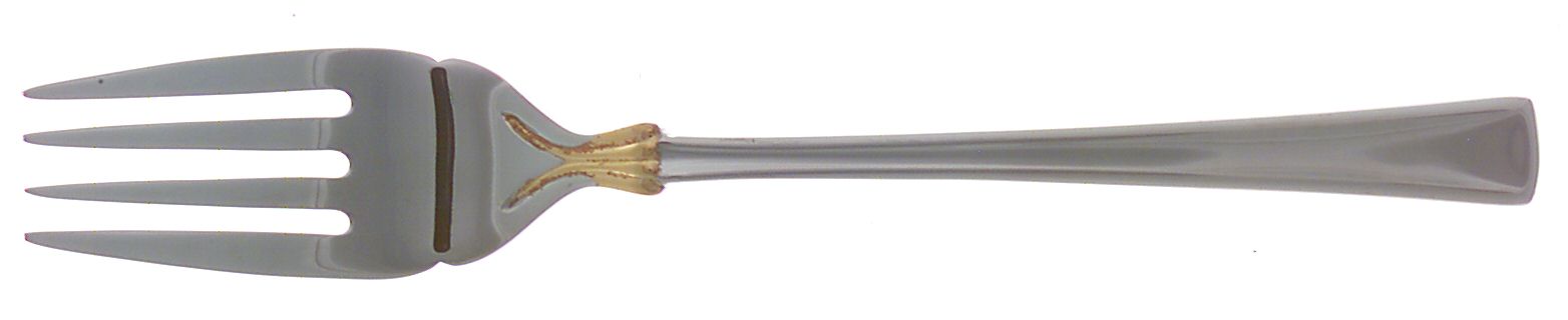 Verona Gold (Stainless) Medium Solid Cold Meat Serving Fork by Mikasa-1