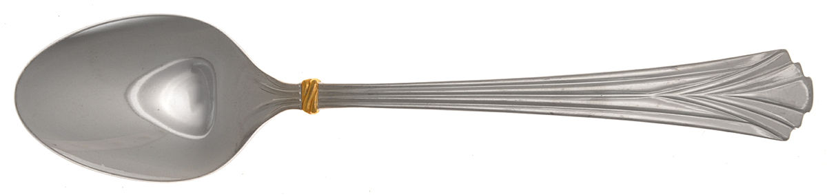 Vista Gold (Stainless, Gold Accent) Teaspoon by Mikasa-1