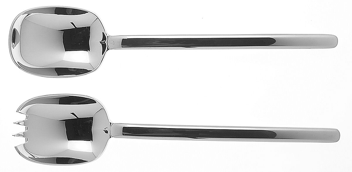 Zena (Stainless) (2 Pc) Solid Salad Set by Mikasa-1