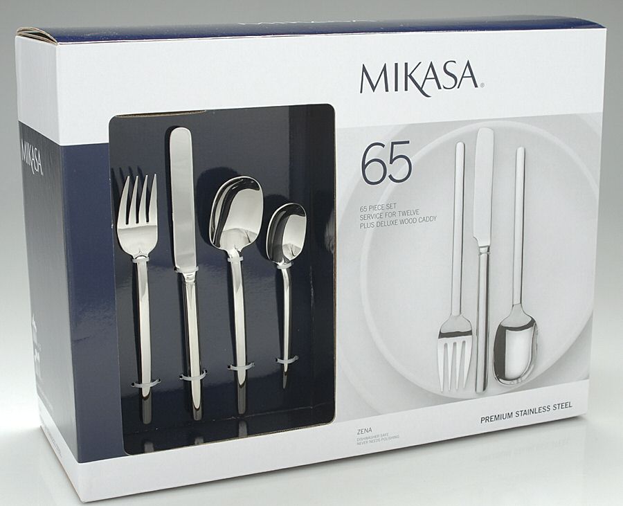 Zena (Stainless) 65 Piece Set by Mikasa-1