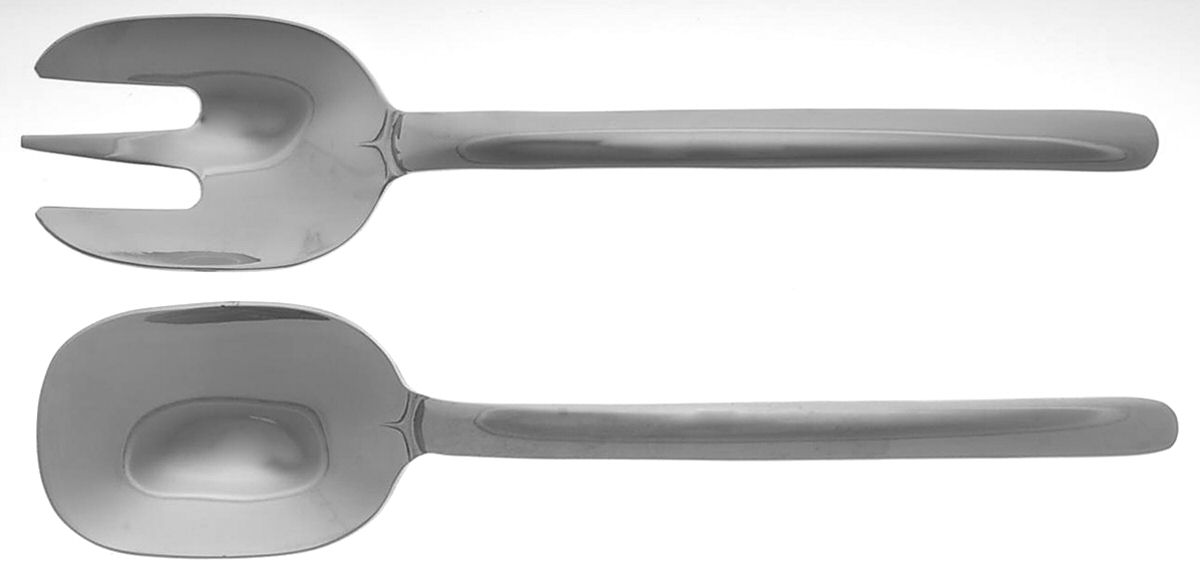 Zena (Stainless) (2 Pc) Solid Salad Set by Mikasa-1