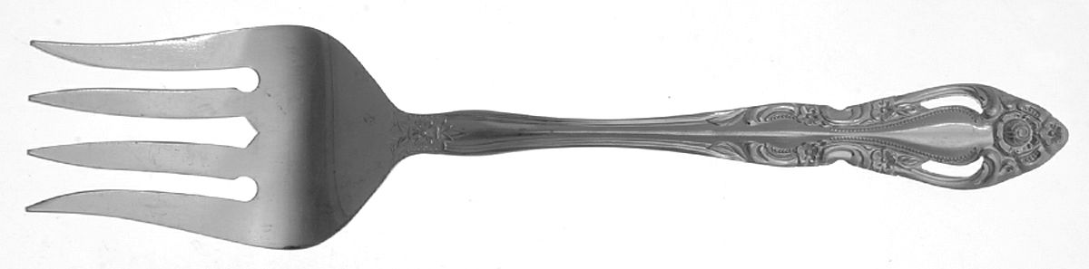 Chopin (Stainless) Medium Solid Cold Meat Serving Fork by Michael Lloyd-1