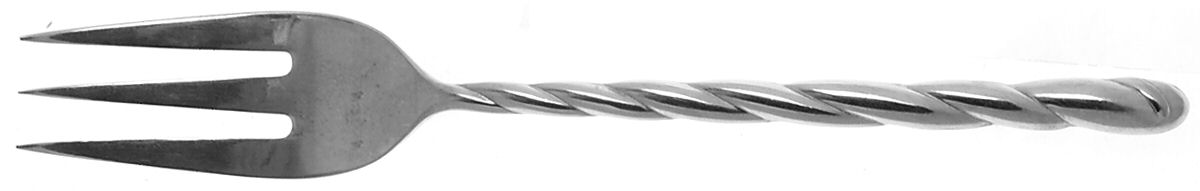 Spago (Stainless) Large Solid Cold Meat Serving Fork by Michael Lloyd-1