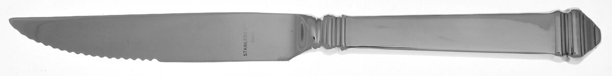 MNF1 (STAINLESS, JAPAN) Steak Knife Individual Hollow, Serrate HC by The Main Course,-1