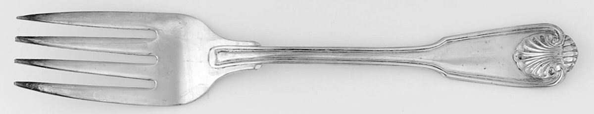 MNF2 (SILVERPLATE) Medium Solid Cold Meat Serving Fork by The Main Course,-1
