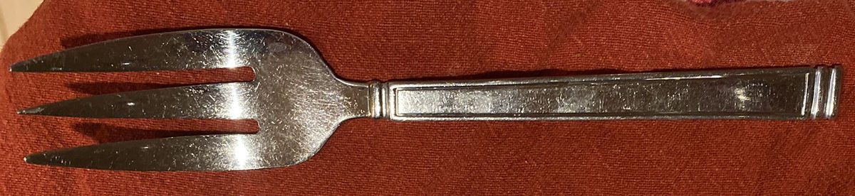 State Street (Stainless) Small Solid Cold Meat Serving Fork by Market Place-1