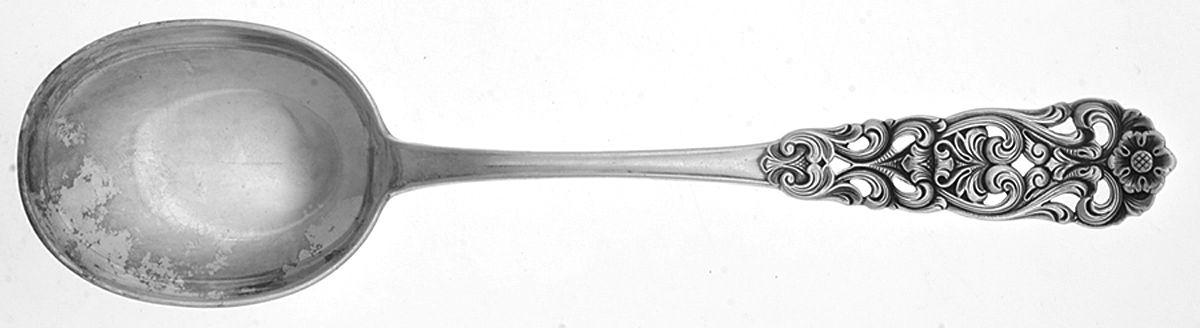 Valdres (Sterling) Solid Serving Spoon by T H Marthinsen Silver-1