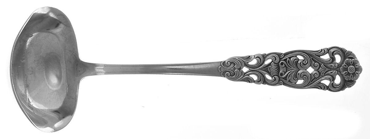 Valdres (Sterling) Ladle-Gravy/Solid Piece W/Hook by T H Marthinsen Silver-1