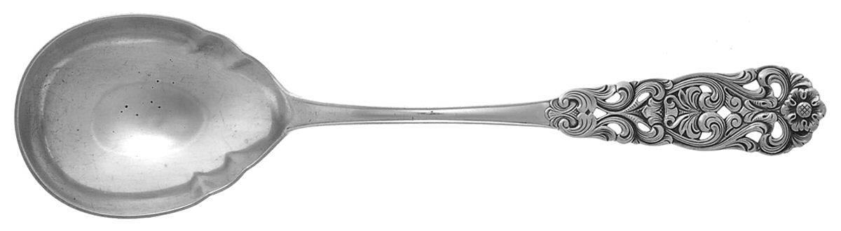 Valdres (Sterling) Solid Salad Serving Spoon by T H Marthinsen Silver-1