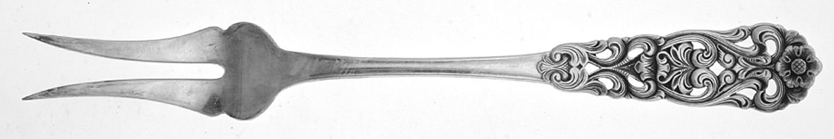 Valdres (Sterling) Solid Serving Fork by T H Marthinsen Silver-1