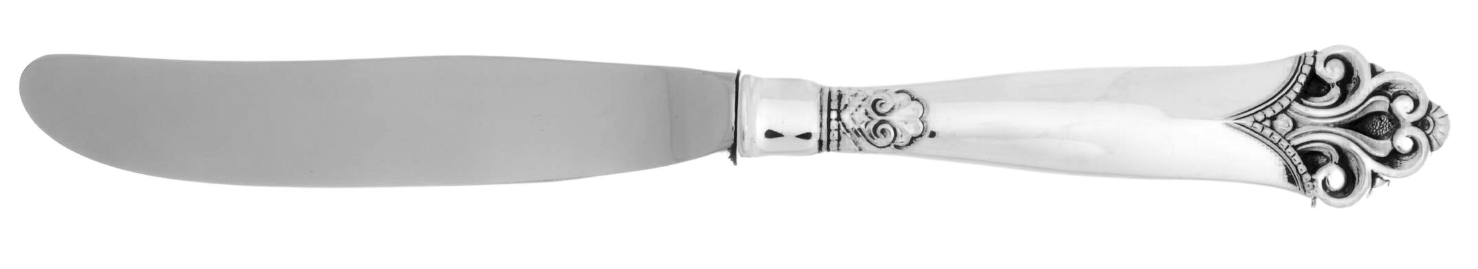 Lillemor (Sterling) Modern Hollow Butter Spreader (Stainless) by T H Marthinsen Silver-1