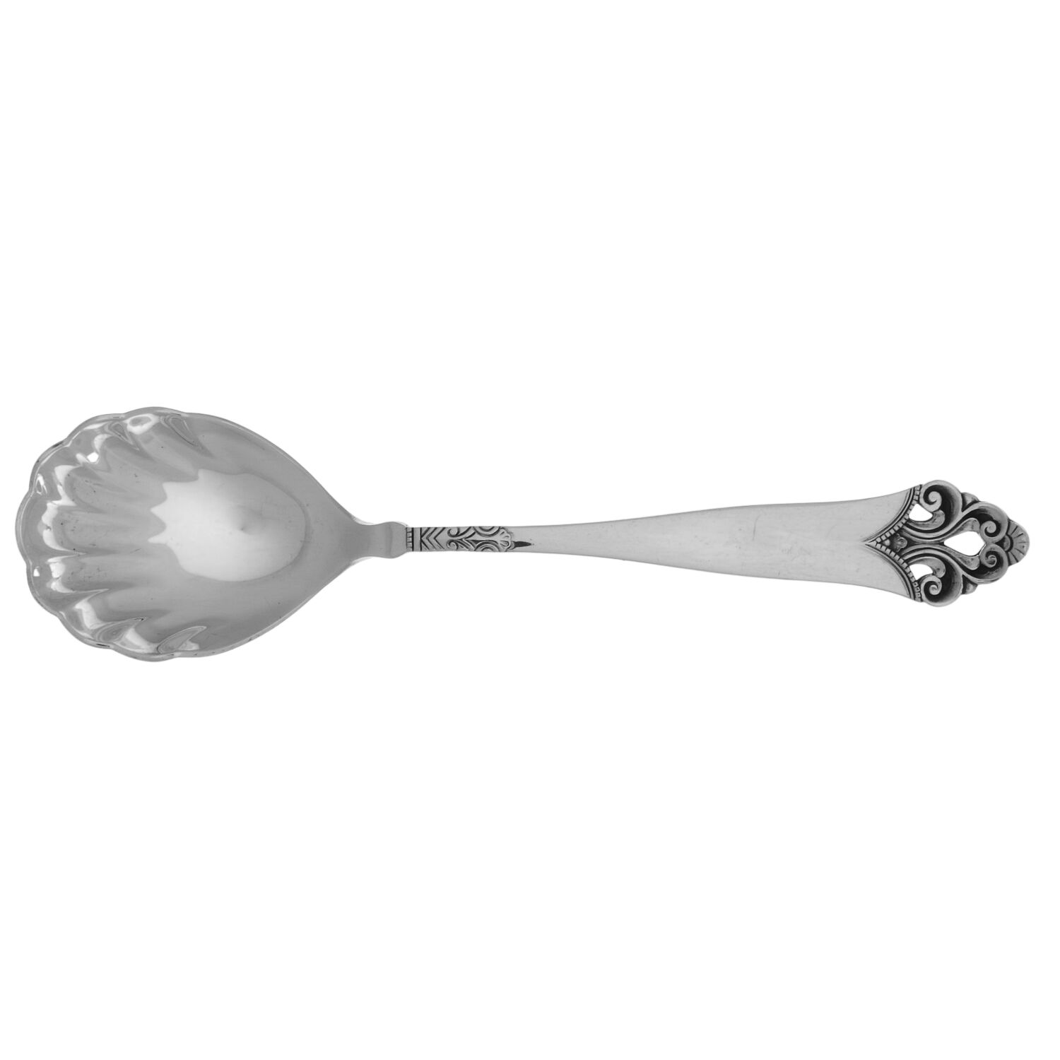 Lillemor (Sterling) Sugar Shell Spoon by T H Marthinsen Silver-1