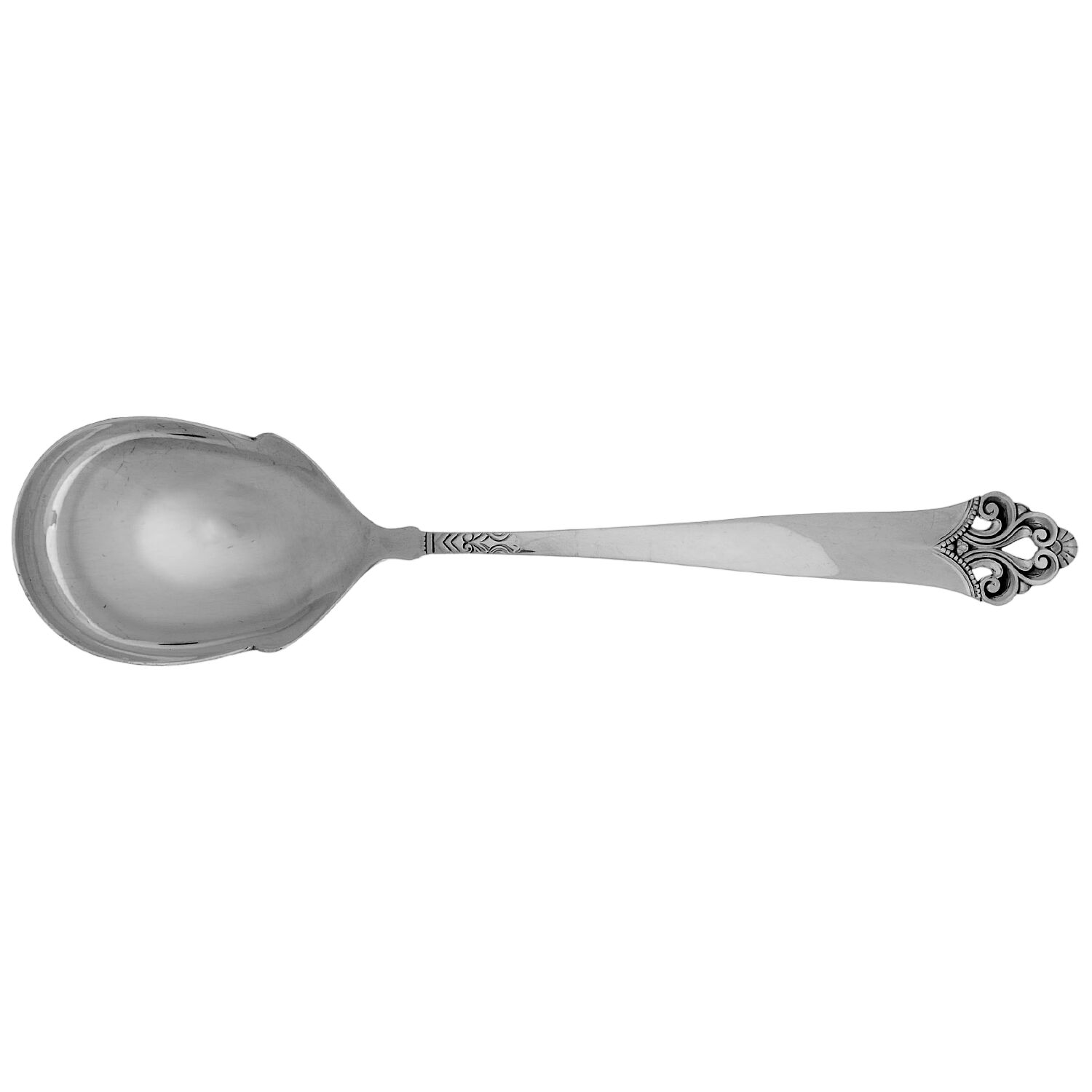 Lillemor (Sterling) Solid Rice/Potato Spoon by T H Marthinsen Silver-1