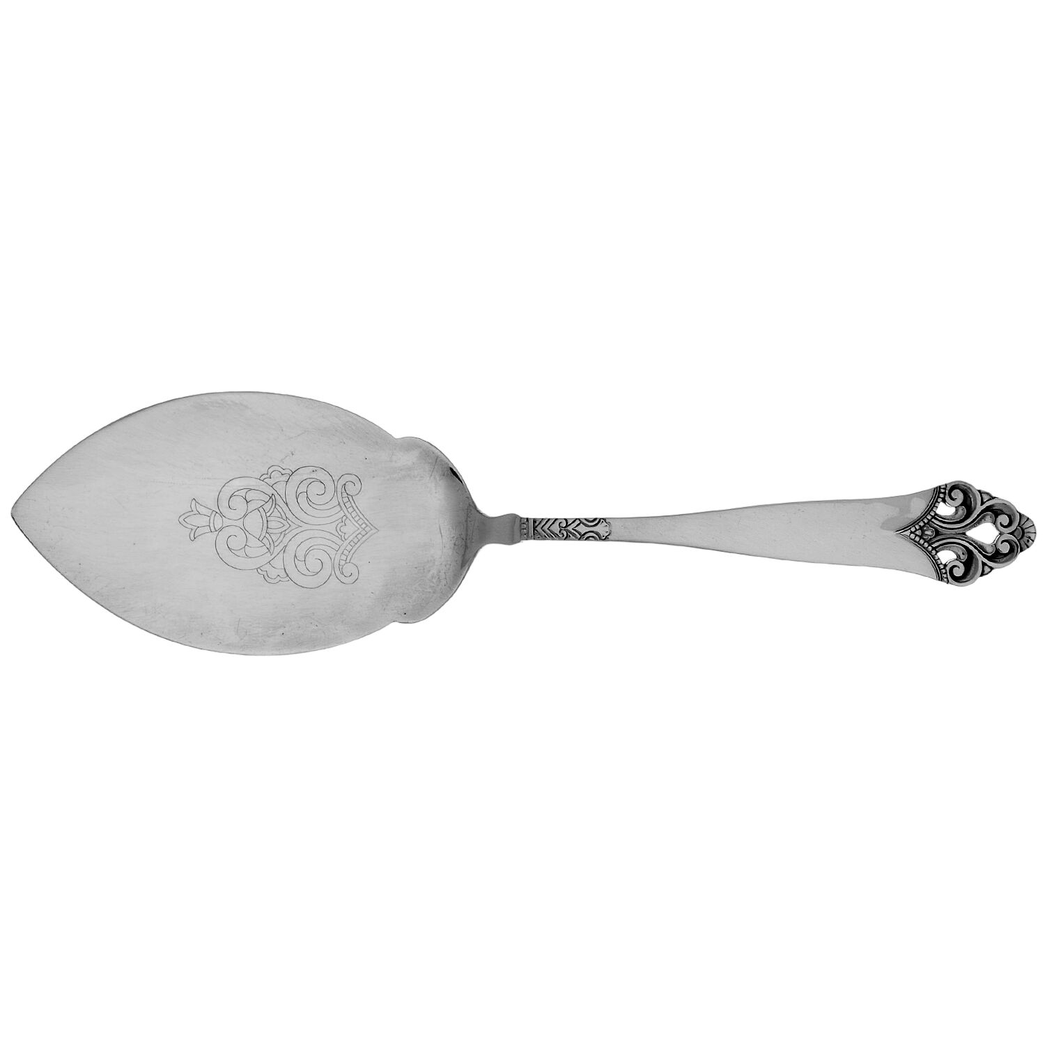 Lillemor (Sterling) Cake Server, Solid Piece by T H Marthinsen Silver-1