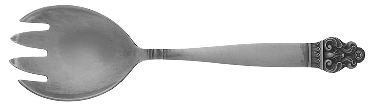 Vidar (Silverplate) Solid Salad Serving Fork by T H Marthinsen Silver-1