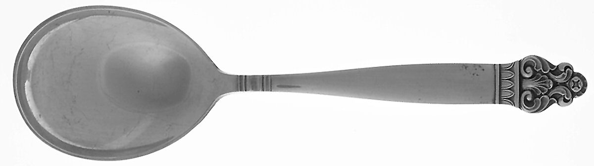 Vidar (Silverplate) Solid Salad Serving Spoon by T H Marthinsen Silver-1
