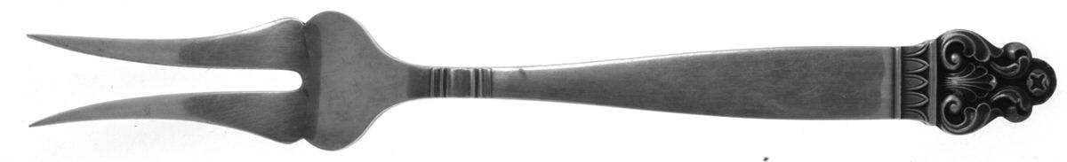 Vidar (Silverplate) Medium 2-Tine Cold Meat Serving Fork by T H Marthinsen Silver-1