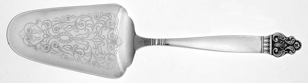 Vidar (Silverplate) Solid Pastry Server by T H Marthinsen Silver-1