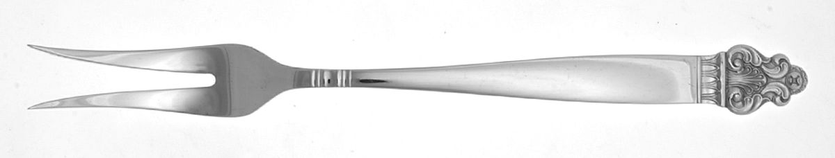 Vidar (Silverplate) Large Solid Cold Meat Serving Fork by T H Marthinsen Silver-1