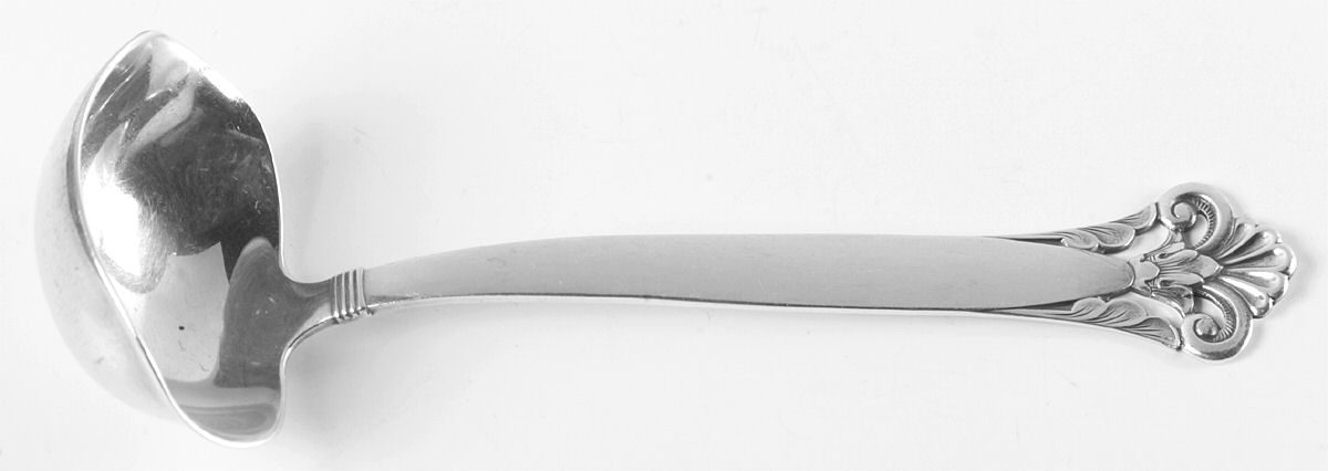 Cloister (Sterling) Solid Piece Cream Ladle by T H Marthinsen Silver-1