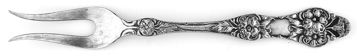 Wild Rose (Silverplate) Lemon Fork by T H Marthinsen Silver-1