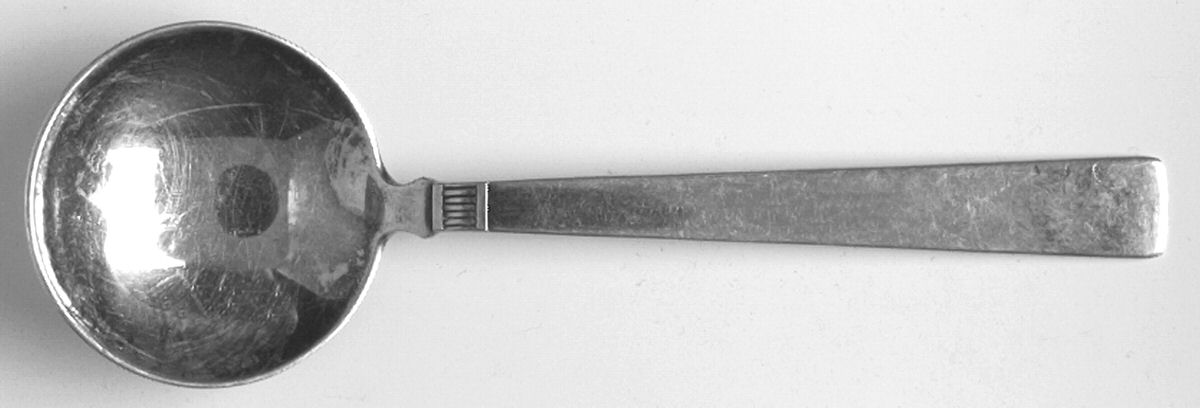 Prince Harald (Sterling) Round Bowl Soup Spoon (Bouillon) by T H Marthinsen Silver-1