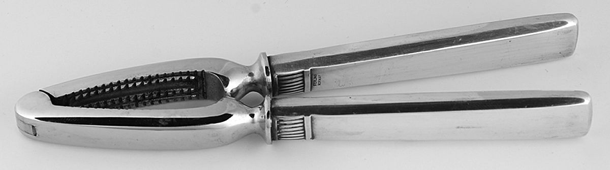 Prince Harald (Sterling) Stainless Grip Nut Cracker by T H Marthinsen Silver-1