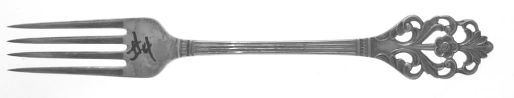Viking Rose (Sterling) Fork by T H Marthinsen Silver-1