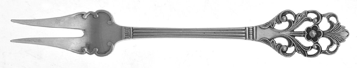 Viking Rose (Sterling) Lemon Fork by T H Marthinsen Silver-1