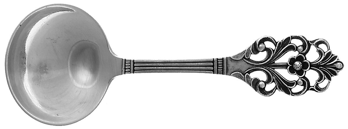 Viking Rose (Sterling) Straight Handle Baby Spoon by T H Marthinsen Silver-1