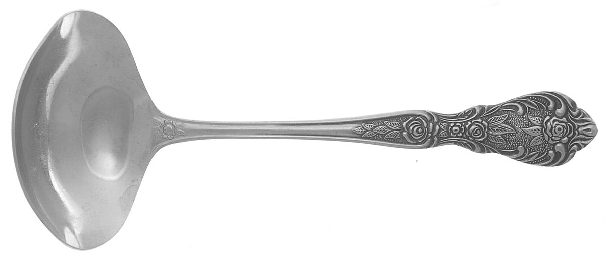 Rose (Stainless) Solid Gravy Ladle by Merchandise Service-1