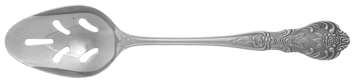 Rose (Stainless) Pierced Tablespoon (Serving Spoon) by Merchandise Service-1