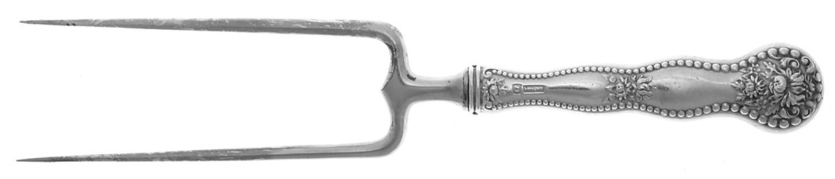 Adolphus (Sterling, 1904, No Monograms) Large Joint/Roast Holder Fork by Mount Vernon-1