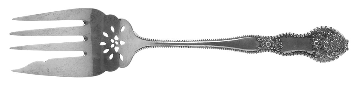 Adolphus (Sterling, 1904, No Monograms) Small Solid Cold Meat Serving Fork by Mount Vernon-1