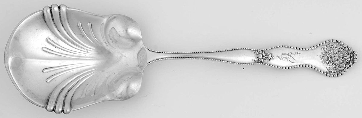 Adolphus (Sterling, 1904, No Monograms) Large Solid Berry/Casserole Spoon by Mount Vernon-1
