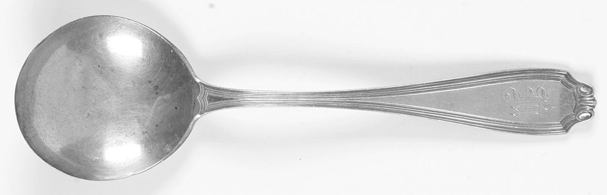 Chelsea (Sterling, 1918) Round Bowl Soup Spoon (Cream Soup) by Mount Vernon-1