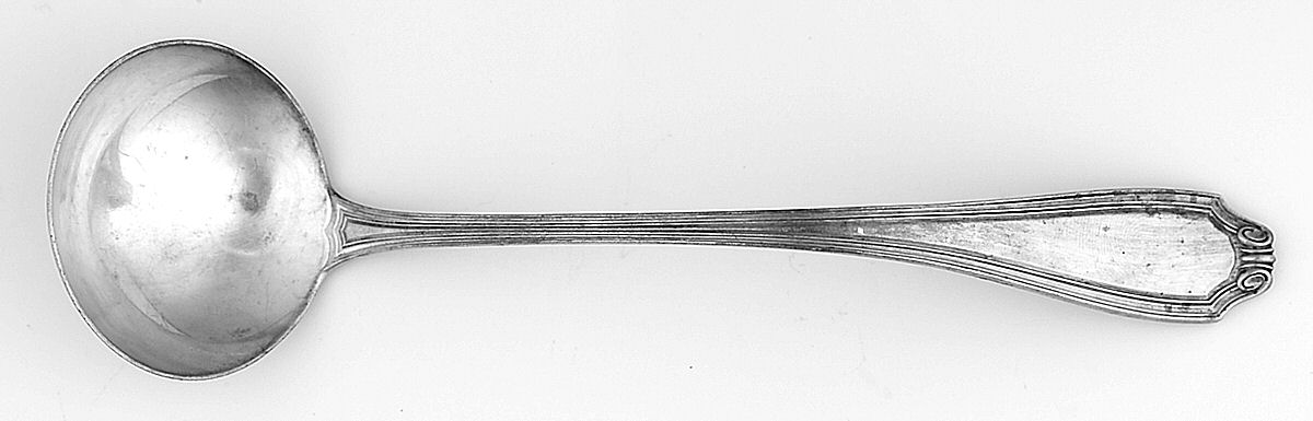 Chelsea (Sterling, 1918) Solid Piece Cream Ladle by Mount Vernon-1