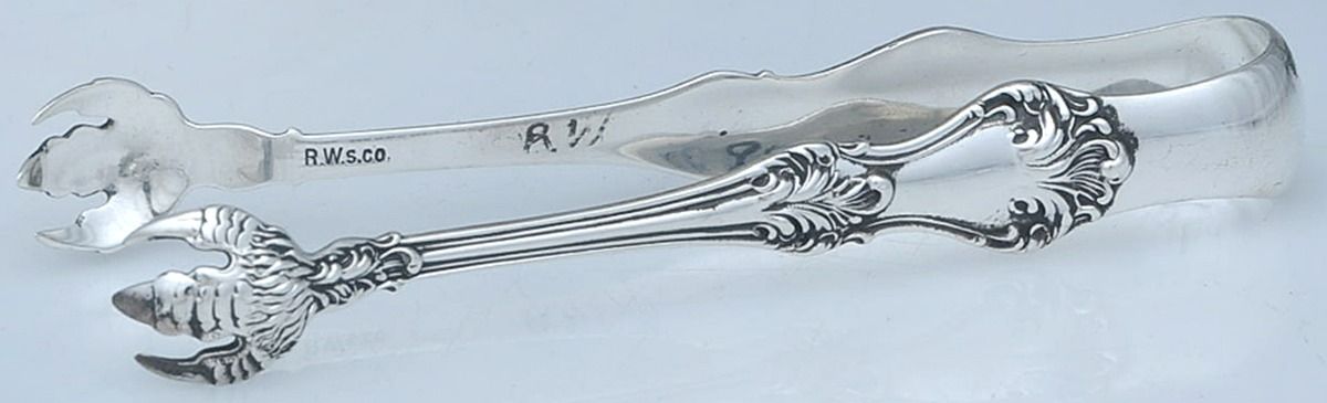 Corinthian (Sterling, 1891) Small Sugar Tongs by Mount Vernon-1