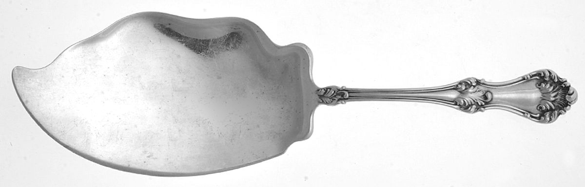 Corinthian (Sterling, 1891) Large Solid Fish Serving Knife by Mount Vernon-1
