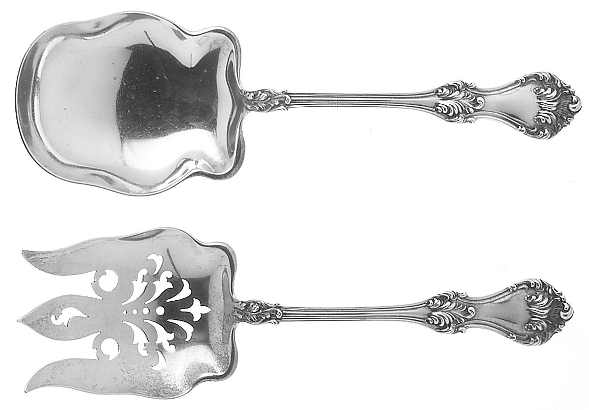 Corinthian (Sterling, 1891) (2 Pc) Solid Salad Set by Mount Vernon-1