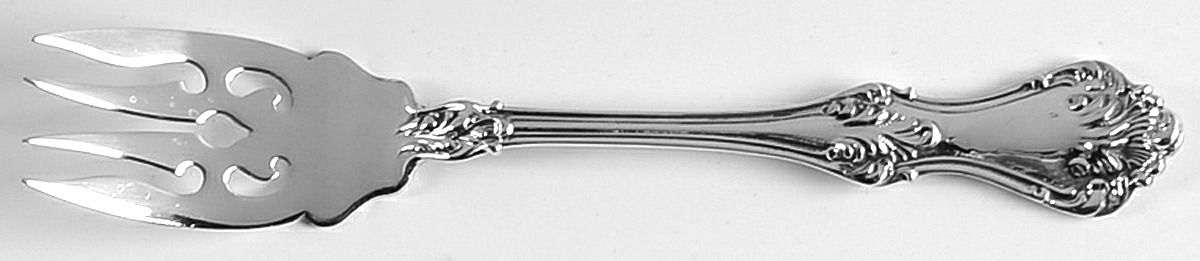 Corinthian (Sterling, 1891) Large Individual Solid Fish/Salad Fork by Mount Vernon-1
