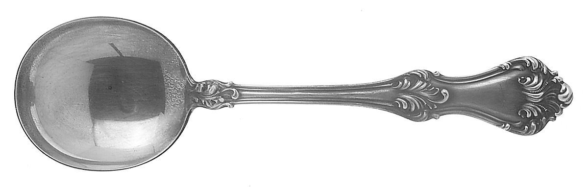 Corinthian (Sterling, 1891) Round Bowl Soup Spoon (Cream Soup) by Mount Vernon-1